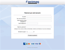 Tablet Screenshot of paiement.fastmag.fr